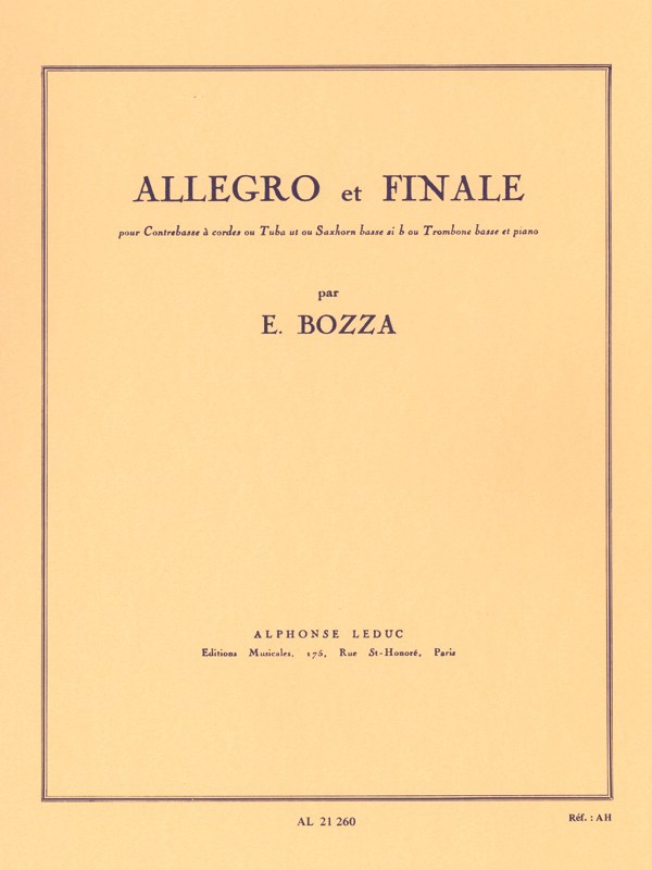 Eugène Bozza: Allegro Et Finale