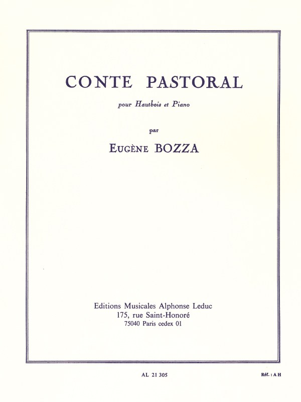 Eugène Bozza: Conte pastoral (Oboe & Piano)