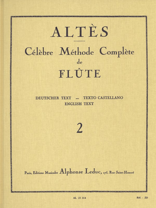 Henry Altes: Celebre Methode Complete Vol.2 -Flute Solo