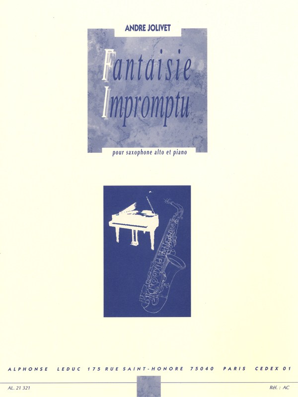André Jolivet: Fantaisie Impromptu (Alto Saxophone And Piano)