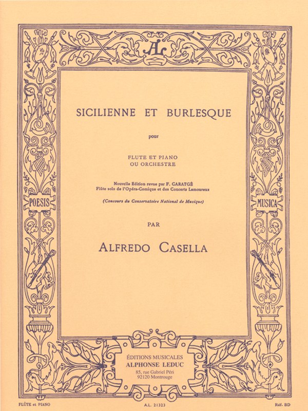 Alfredo Casella: Sicilienne E Burlesque