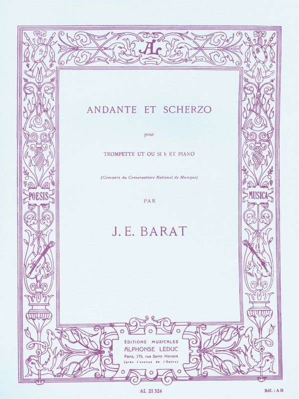 Jacques Ed. Barat: Andante Et Scherzo (Trumpet And Piano)