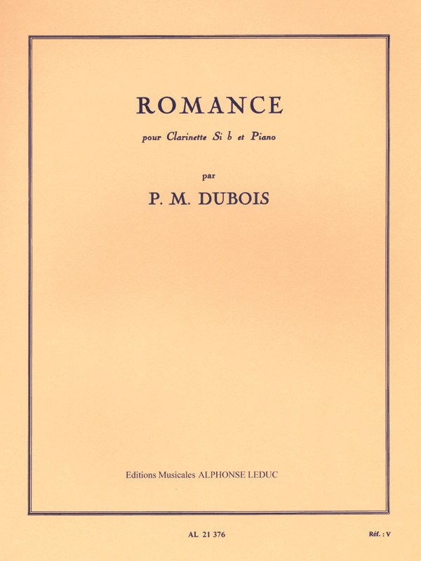 Pierre Max Dubois: Romance (Clarinet/Piano)