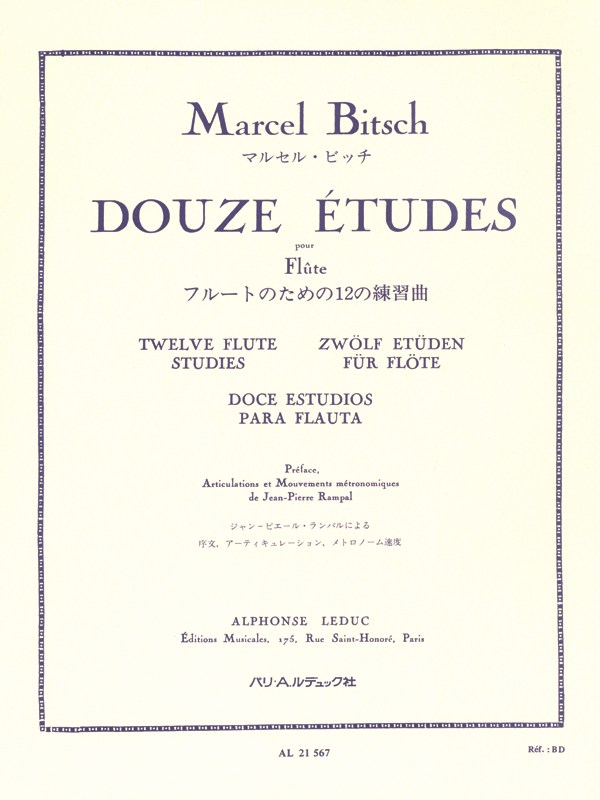 Marcel Bitsch: 12 Etudes (Flute solo)