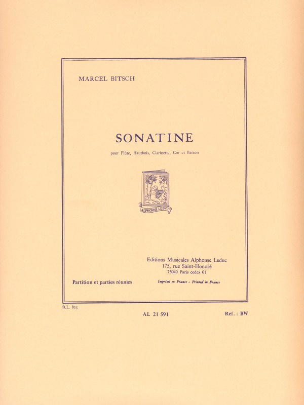 Marcel Bitsch: Sonatine (Quintet-Wind)