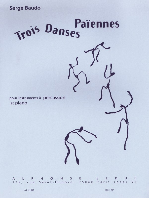 Serge Baudo: 3 Danses païennes (Percussion(s) & Piano)