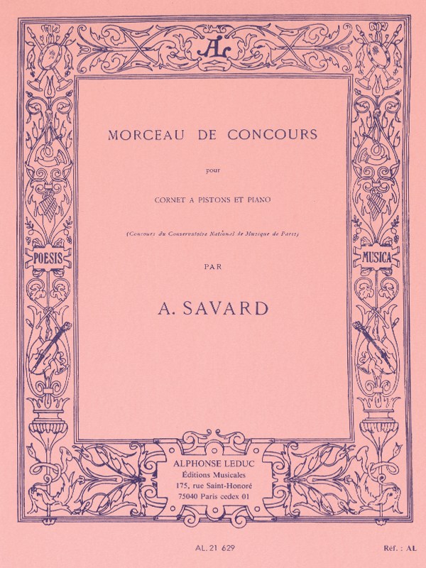 Augustin Savard: Morceau de Concours (Bb trpt) (Trumpet & Piano)