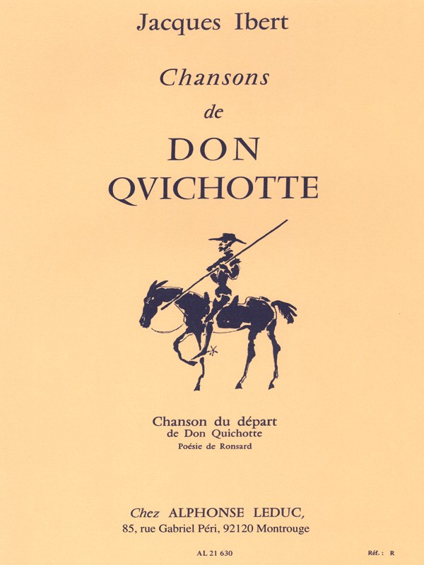 Jacques Ibert: Chansons De Don Quichotte No. 1 - Chanson Du Départ