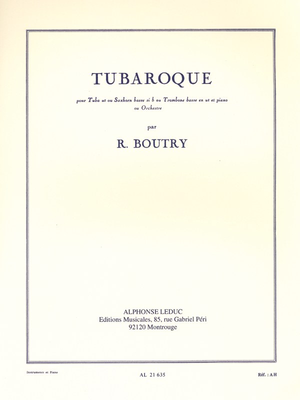 Roger Boutry: Tubaroque