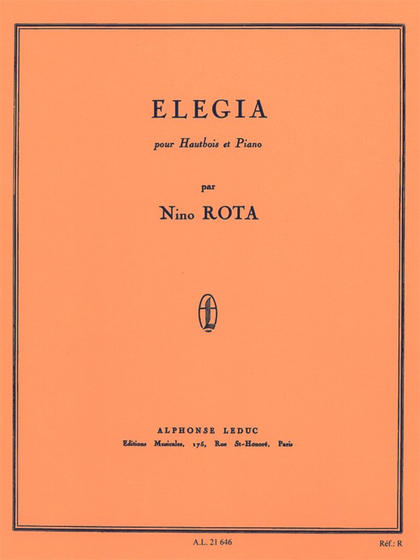 Rota Elegia Ob/Pf Bk