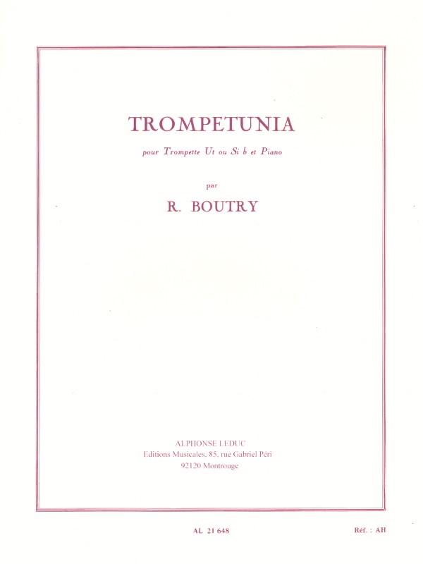 Roger Boutry: Trompetunia (Trumpet & Piano)