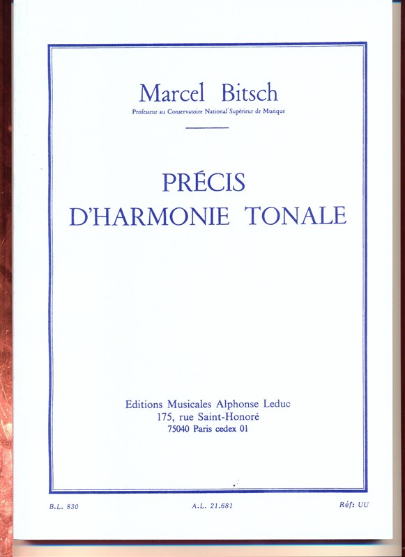 Précis d'harmonie tonale