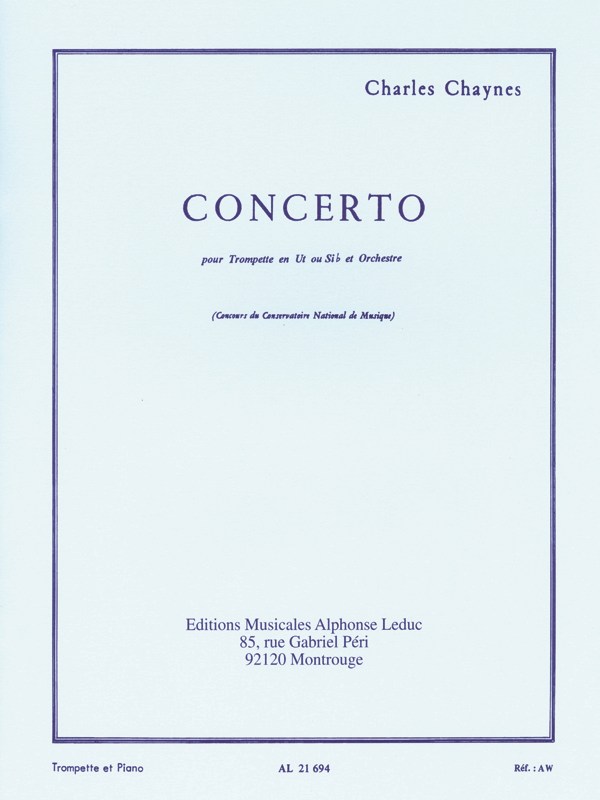 Charles Chaynes: Concerto No.1 (Trumpet & Piano)