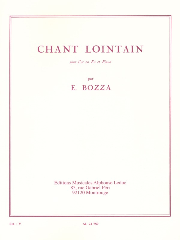 Eugène Bozza: Chant Lointain