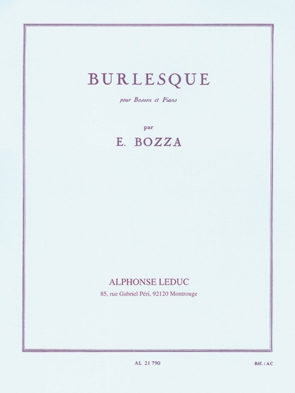 Eugène Bozza: Burlesque (Bassoon & Piano)