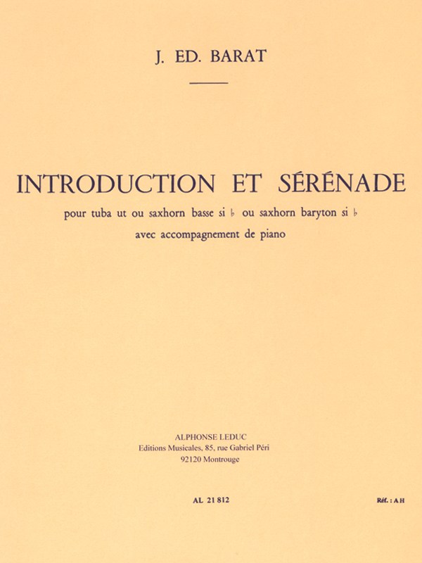 Jacques Ed. Barat: Introduction et Sérénade (Tuba & Piano)