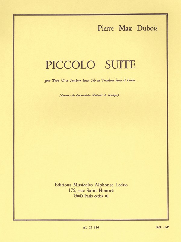 Pierre Max Dubois: Piccolo Suite (Tuba & Piano)