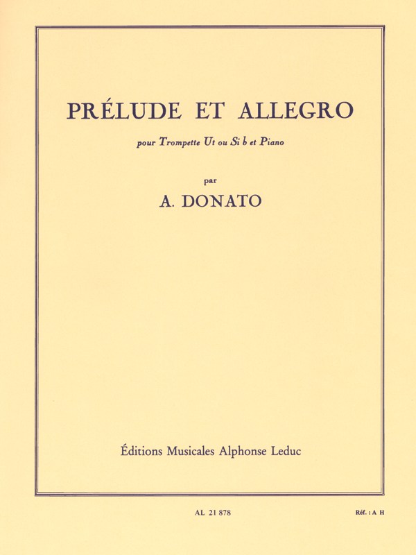 Anthony Donato: Prélude Et Allegro (Trumpet)