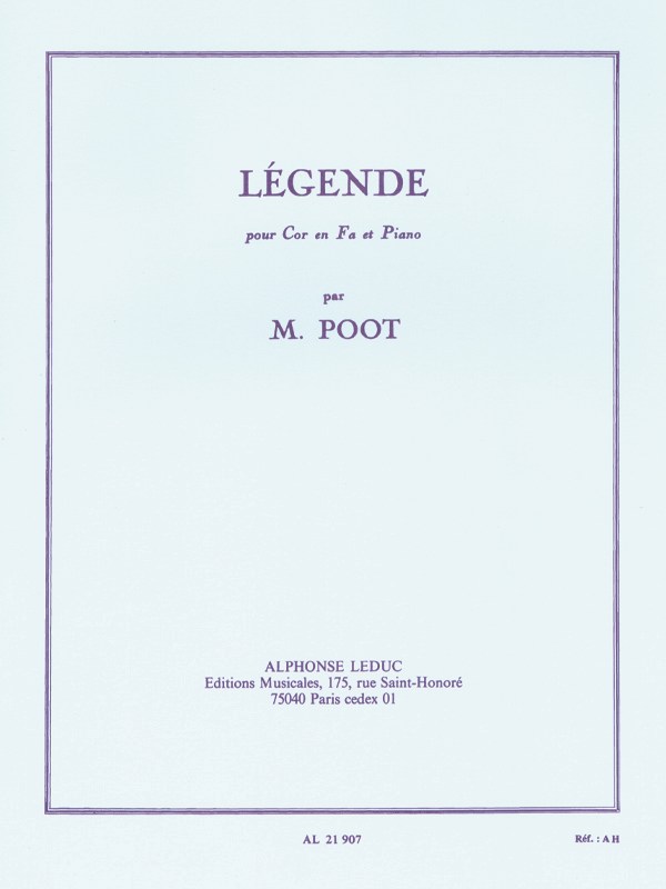Marcel Poot: Légende (Horn & Piano)