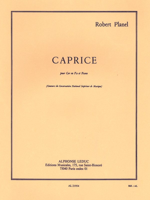 Robert Planel: Caprice (Horn & Piano)