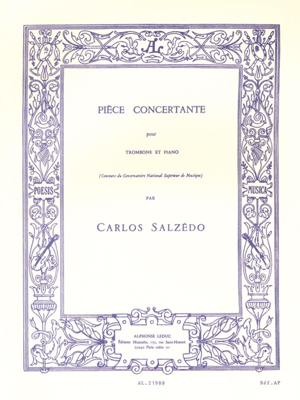 Carlos Léon Salzédo: Pièce concertante Op.27 (Trombone & Piano)