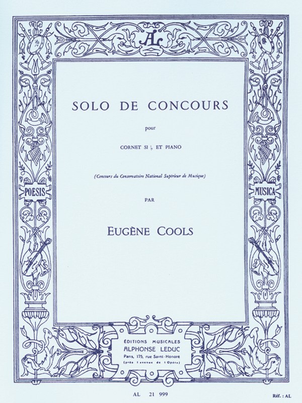 Eugène Cools: Solo de Concours Op.84 (Bb trpt) (Trumpet & Piano)