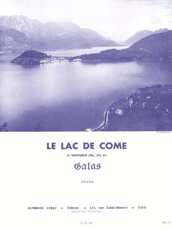 Marie-Cécile Galos: Le Lac de Côme (Piano solo)