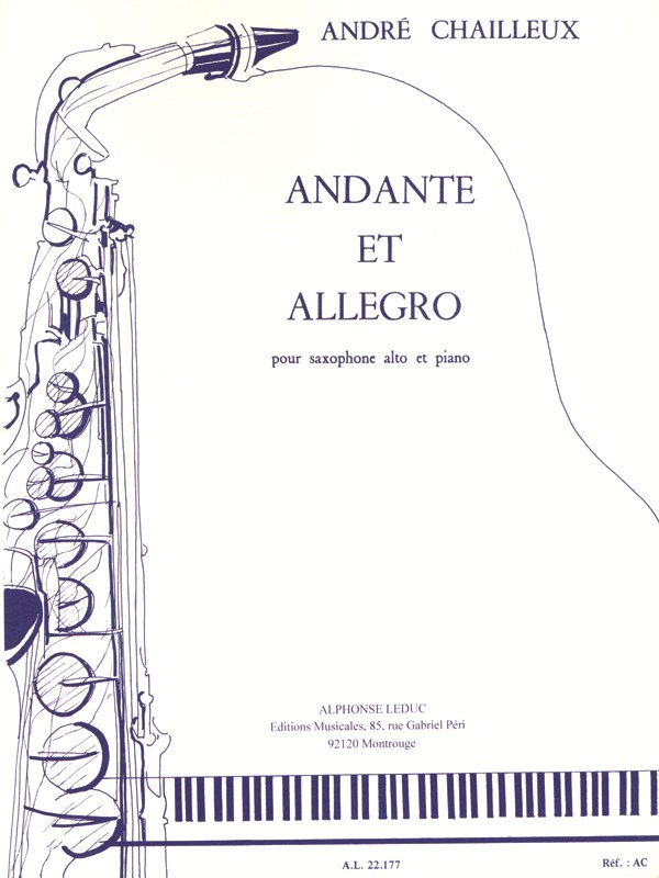 André Chailleux: Andante Et Allegro (Alto Saxophone And Piano)