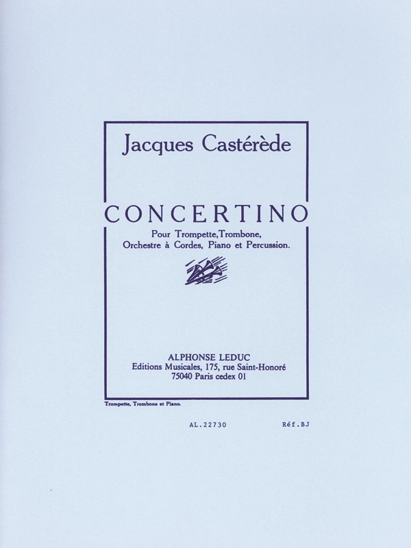 Jacques Castérède: Concertino (Trio - Brass)