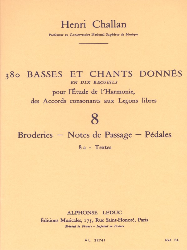 Challan 380 Basses Et Chants Donnes 8 Broderies Pass Pedal 8a Text Bk
