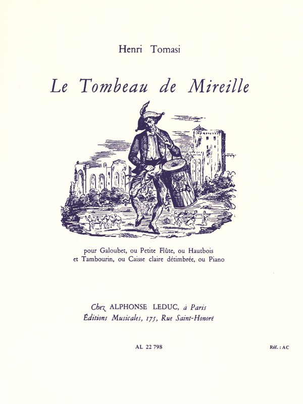 Henri Tomasi: Le Tombeau de Mireille (Flute-Piccolo & Piano)