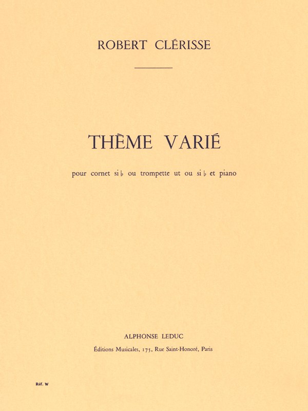 Robert Clérisse: Thème varié (Trumpet & Piano)