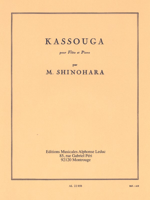 Makoto Shinohara: Kassouga (Flute & Piano)
