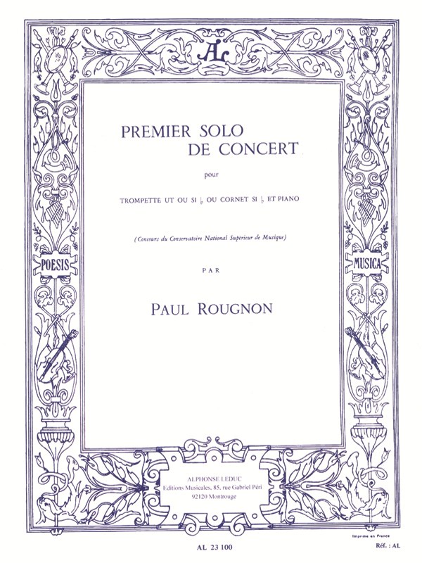 Paul Rougnon: Solo de Concert No.1 (Trumpet & Piano)