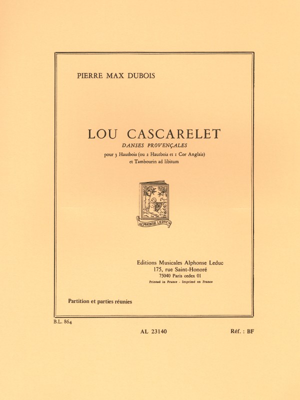 Pierre Max Dubois: Lou Cascarelet, Danses provençales (Quartet-Mixed)