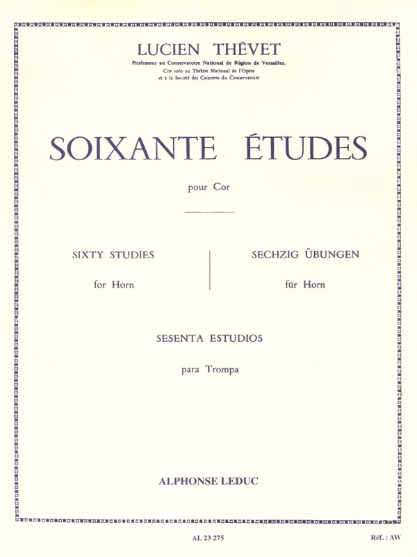 Lucien Thévet: 60 Etudes Vol.1 (Horn solo)