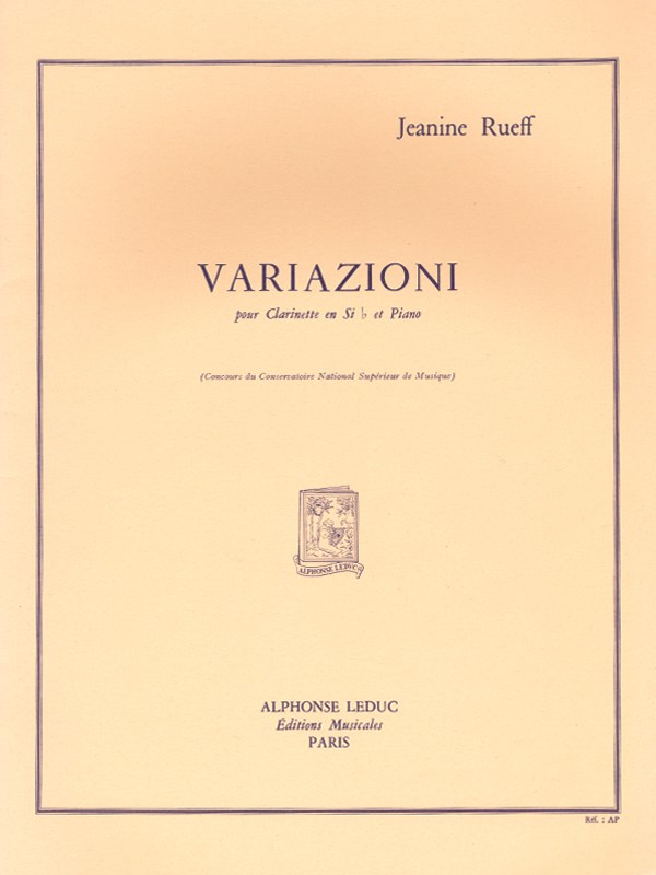 Jeanine Rueff: 15 Etudes (Clarinet solo)