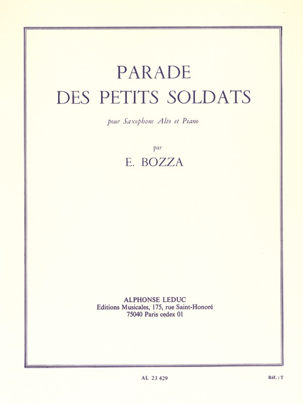 Eugène Bozza: Parade des petits Soldats (Saxophone-Alto & Piano)