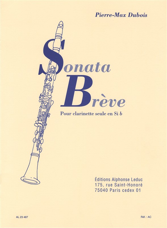 Pierre Max Dubois: Sonata Brève (Clarinet)
