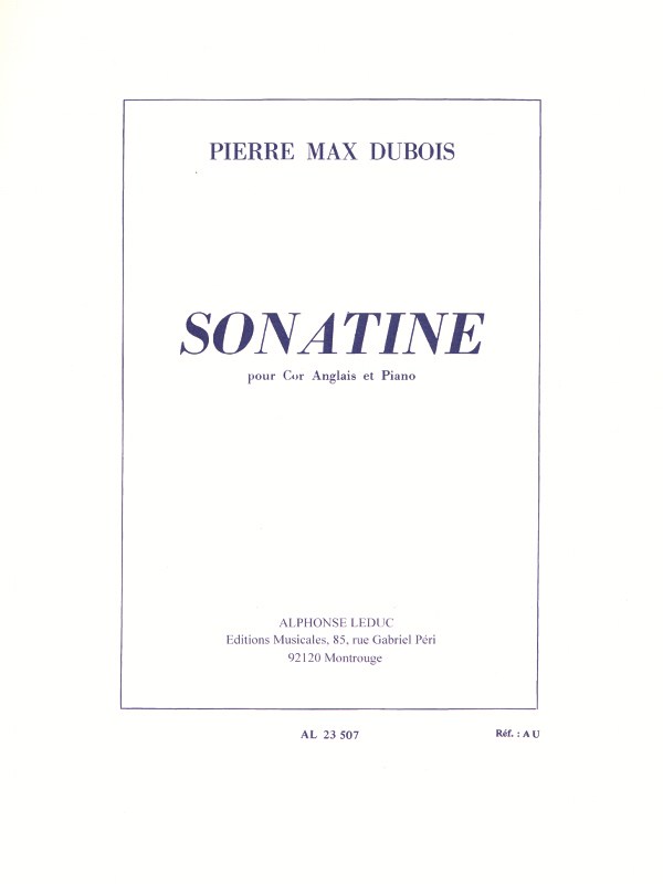 Pierre Max Dubois: Sonatine (Cor Anglais)