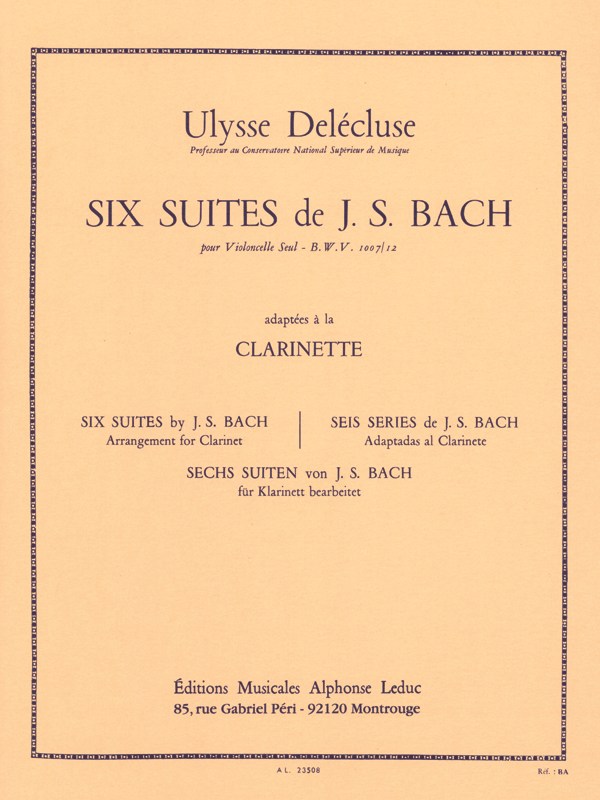 Johann Sebastian Bach: Six Suites BWV1007/12