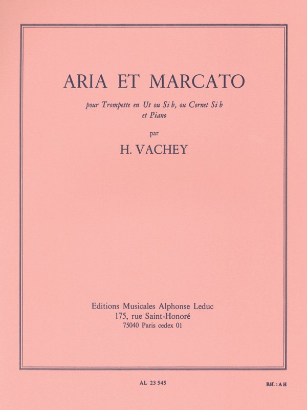 Henri Vachey: Aria et Marcato (Trumpet & Piano)