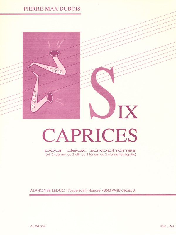 Pierre Max Dubois: 6 Caprices (Saxophones 2)