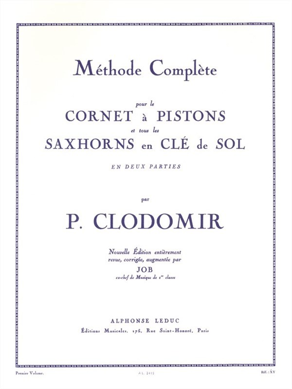 P. Clodomir: Méthode complète Vol.1 (Trumpet solo)