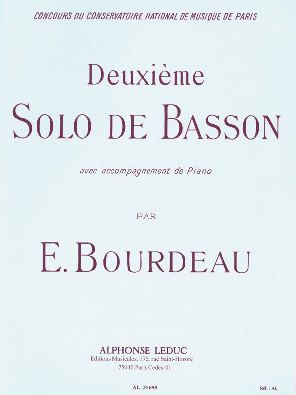 E. Bourdeau: Solo No.2 (Bassoon & Piano)