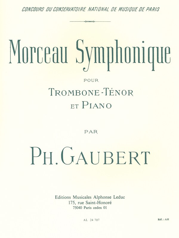 Philippe Gaubert: Morceau Symphonique (Trombone)