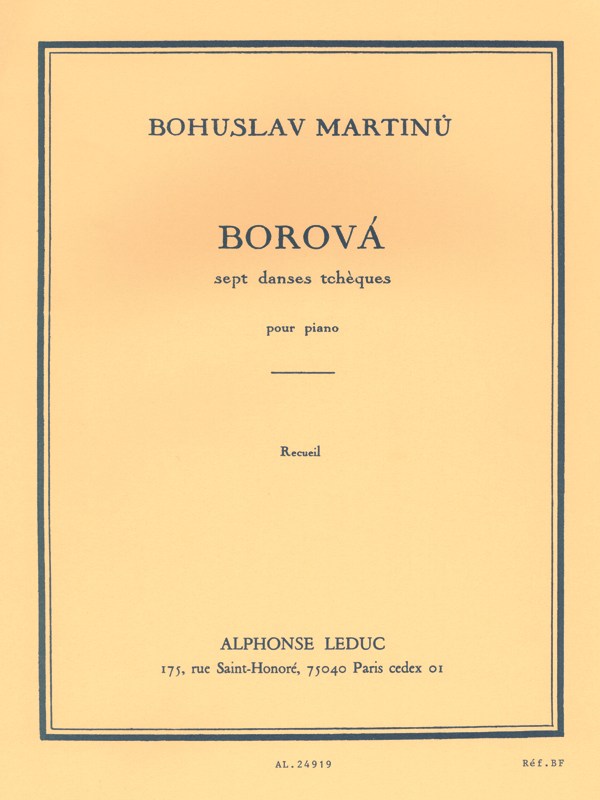 Bohuslav Martinu: Borova H195 (Piano solo)