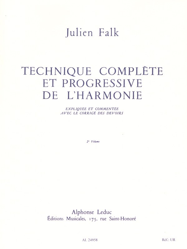 Julien Falk: Complete and progressive technique of the harmony - Vol. 2