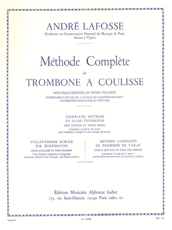 André Lafosse: Methode Complete Volume 2 (Trombone)