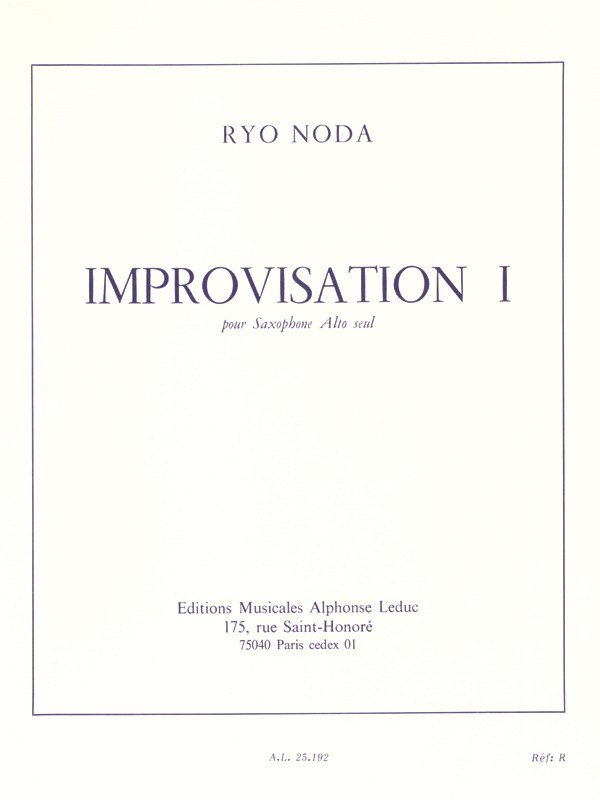 Ryo Noda: Improvisation I